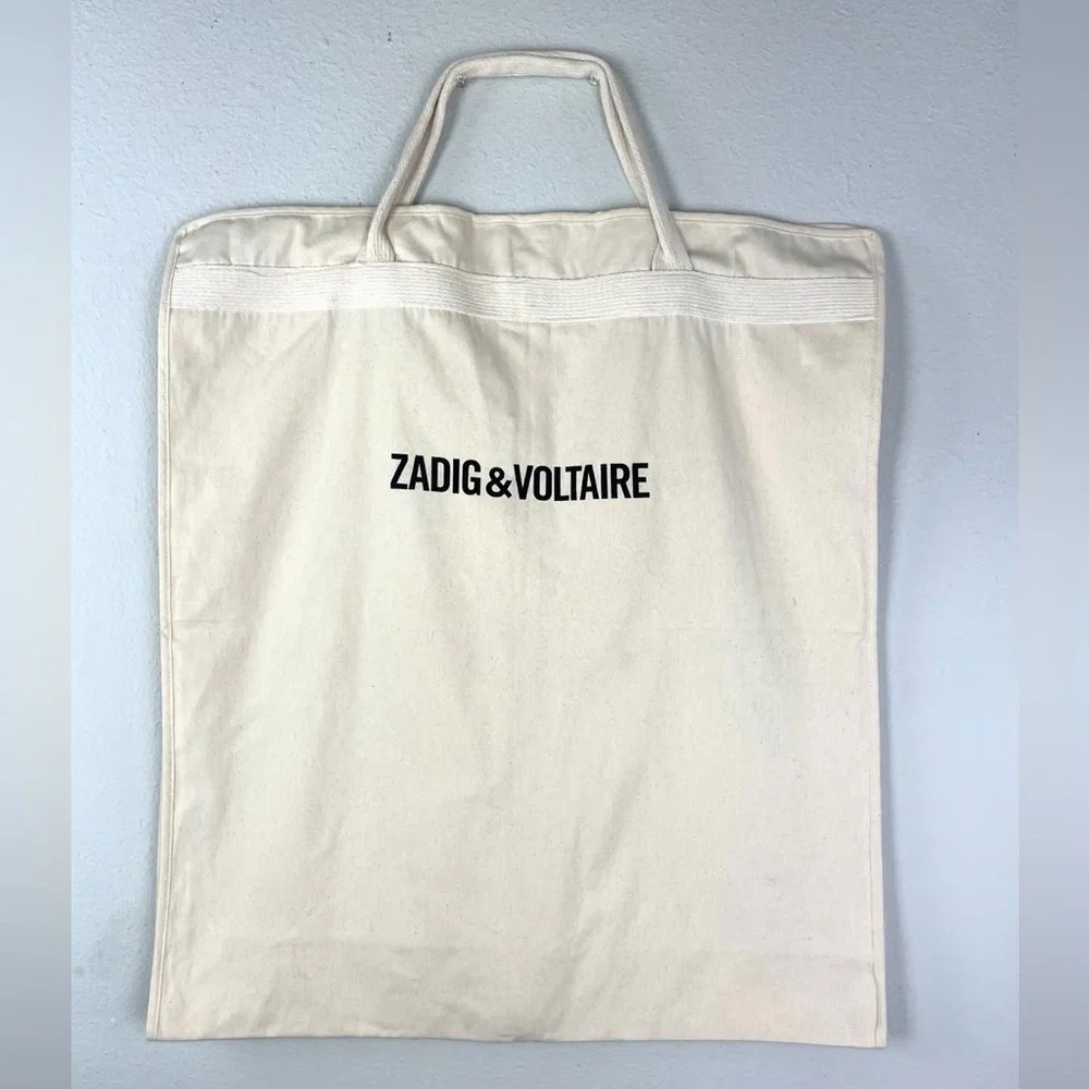 ZADIG & VOLTAIRE NWOT Organic Cotton Washable Garment Travel Bag